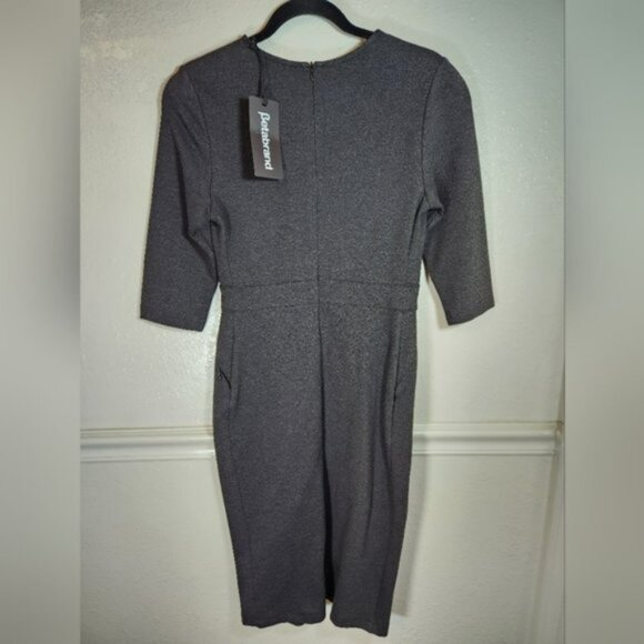 Betabrand Midi Dress Small Charcoal Gray New w Tags Workwear - Picture 7 of 10